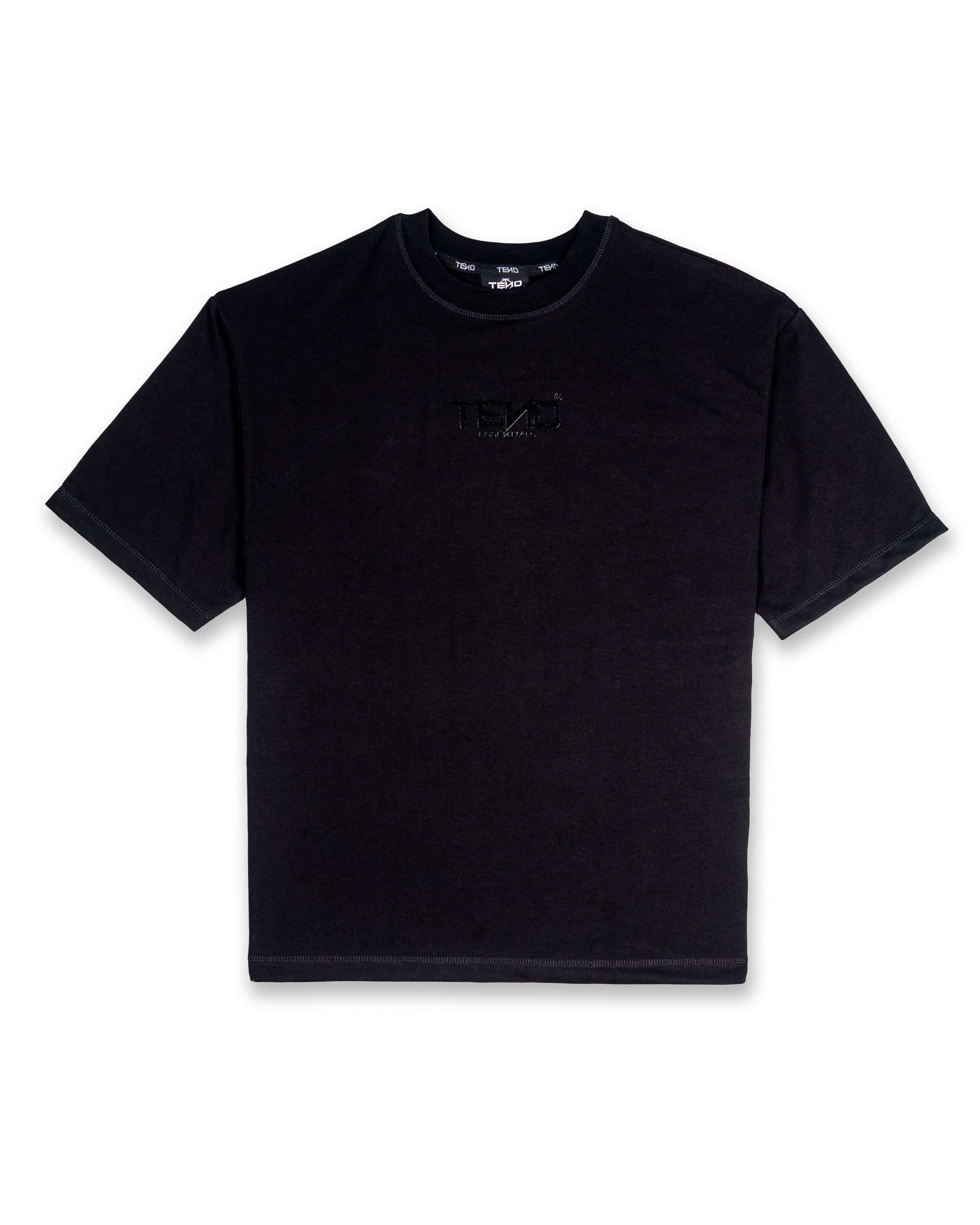 【関税・送料込】Over stitch black t-shirts - 1097 s-l1200.png