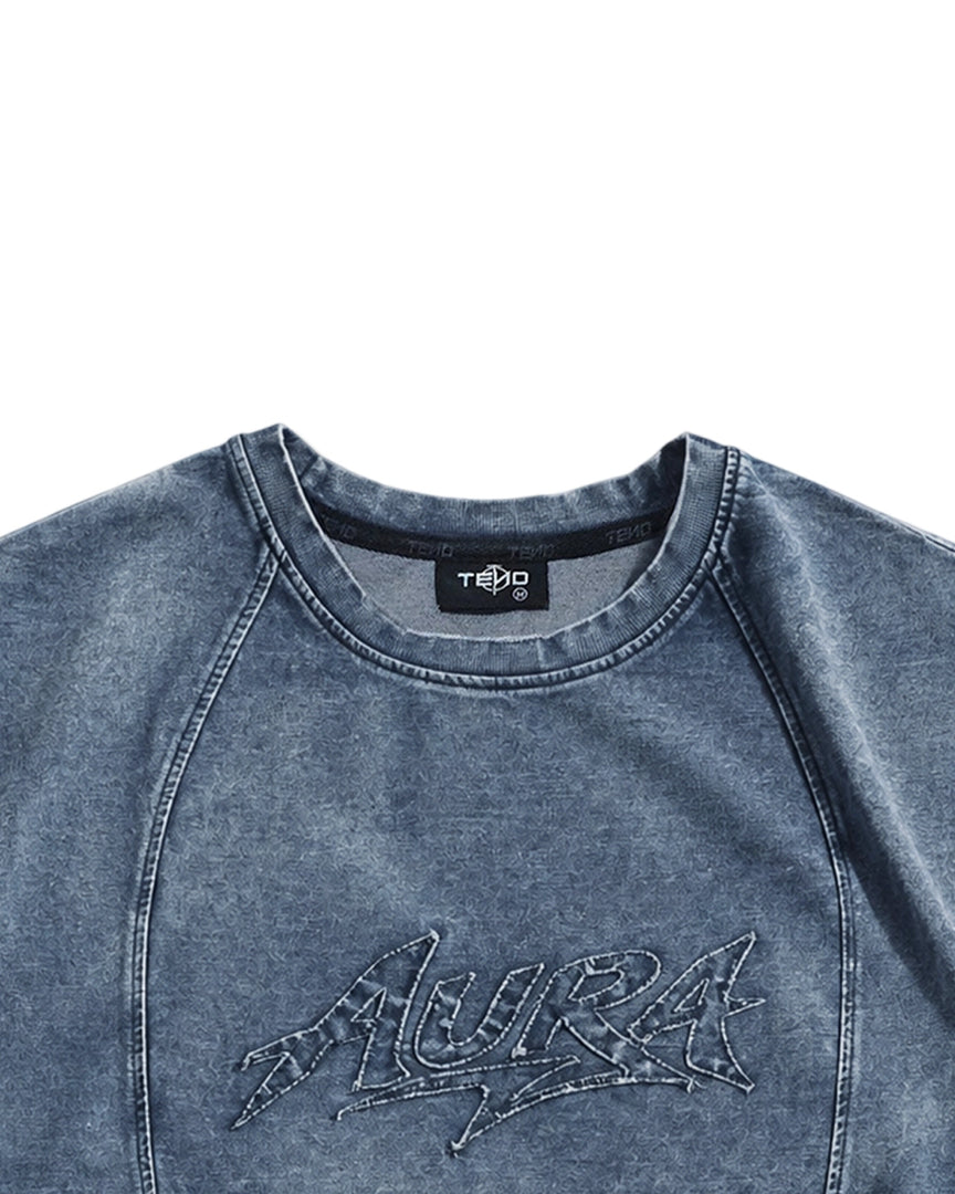 AURA Acid Washed Denim Tank