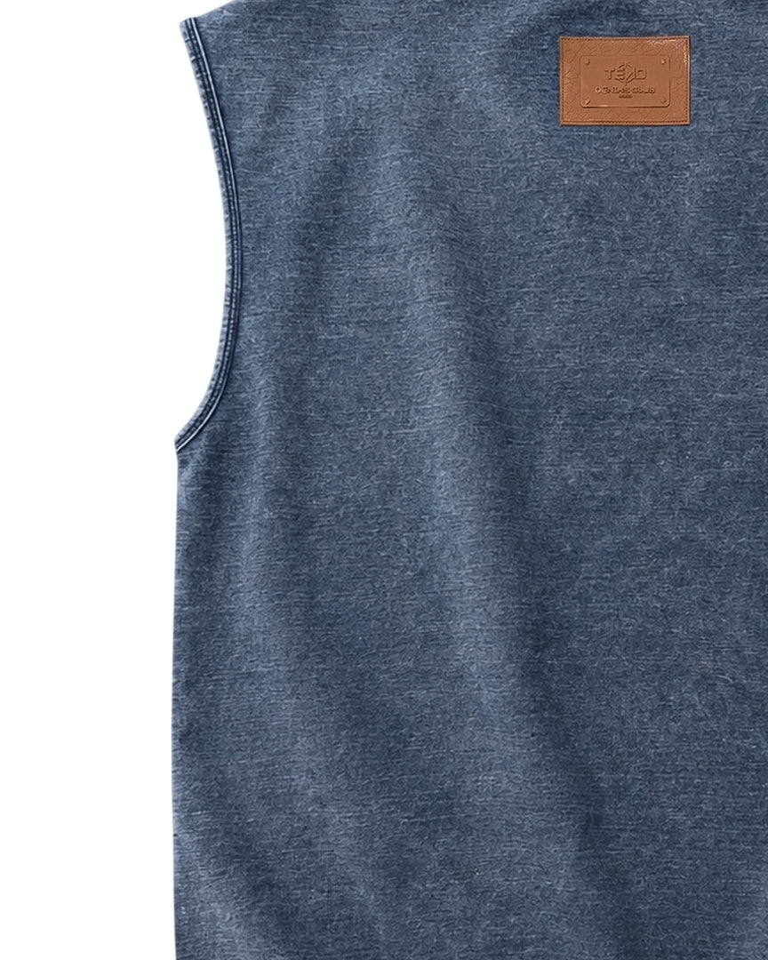 AURA Acid Washed Denim Tank
